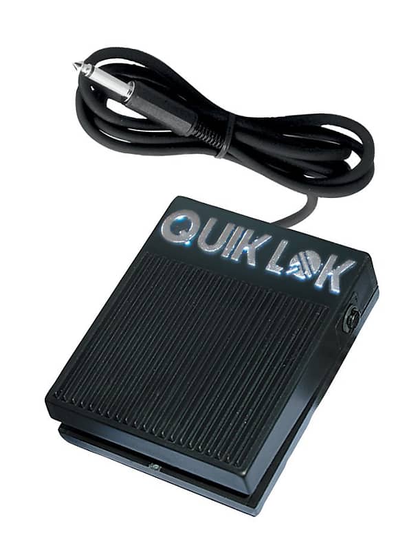 QUIK LOK PS-25 UNIVERSAL SQUARE SUSTAIN PEDAL W/POLARITY SWITCH image 1