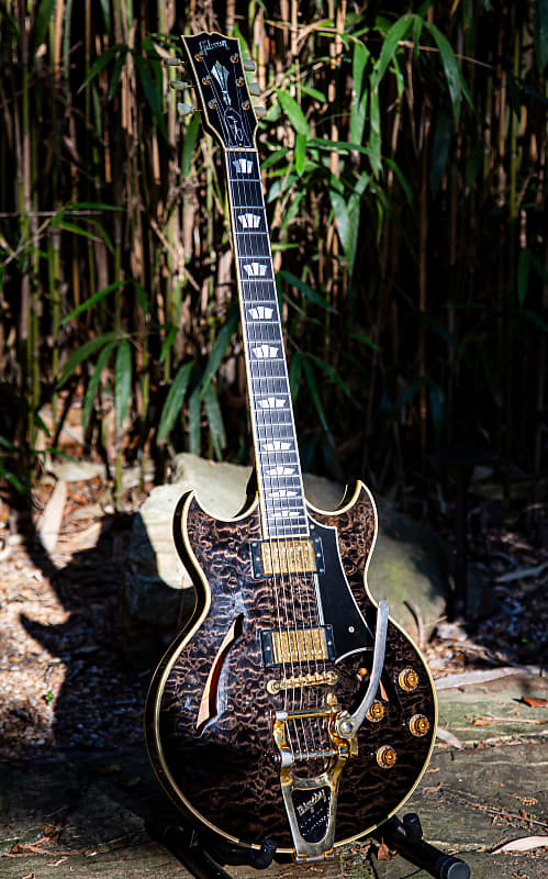 RARE Gibson Custom Shop Johnny A Black Quilt AAAA image 1