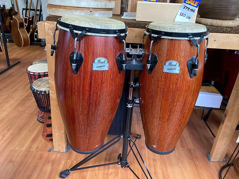 Pearl Primero Wood Fiberglass Congas (used) Reverb