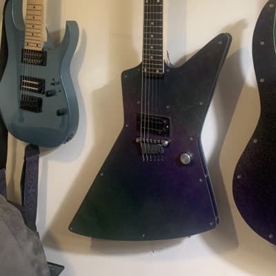 R. L. James Guitars "Monster" Model (Explorer) *BRAND NEW* 2022 Halographic Universe and Flat Black image 9