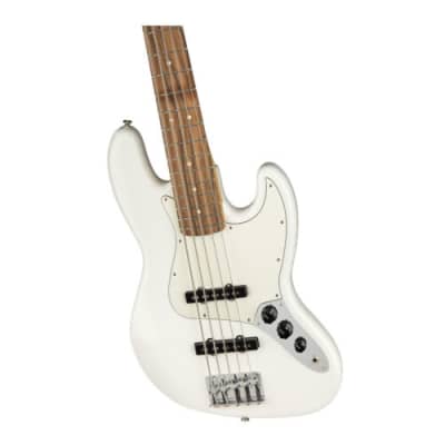 Fender Player Jazz Bass V 5-String Electric Bass Guitar (Right-Hand, Polar White) image 4