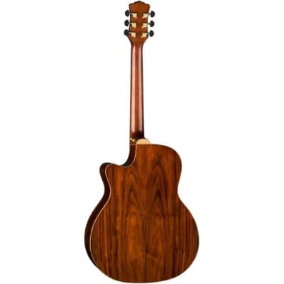 Luna Guitars 6 String Luna Vista Deer Tropical Wood Acoustic-Electric Guitar with Case image 8