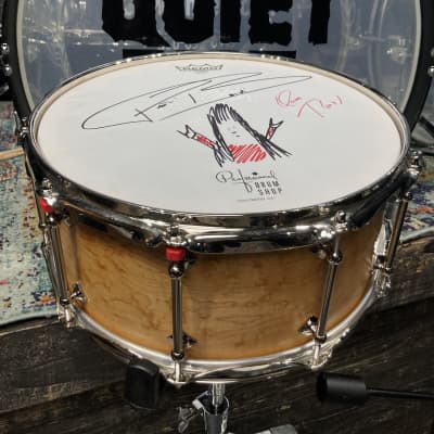Frankie Banali's, Quiet Riot, Craviotto 14x6.5" Single Ply, Tube Lug Snare Drum, with Case, Signed! IMMACULATE 2006 - Gloss Lacquer image 1