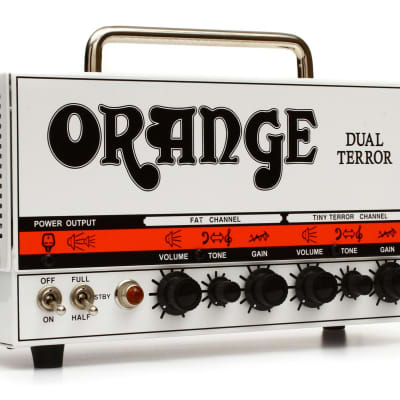 Orange PPC212 - 120-watt 2x12" Cabinet - Orange  Bundle with Orange Dual Terror 30/15/7-watt 2-channel Tube Head image 2