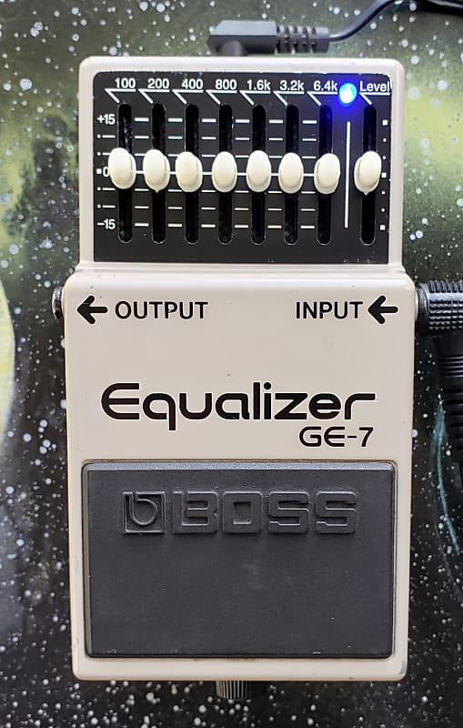 BOSS GE-7 EQ Pedal w/ Low Noise and Blue LED Mods, MIT, 2003, FREE N' FAST  SHIPPING!