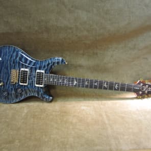 2014 Paul Reed Smith Custom 24 Artist AAAA Quilt Blue Matteo W/ Flame Maple Neck Free US Shipping! image 9