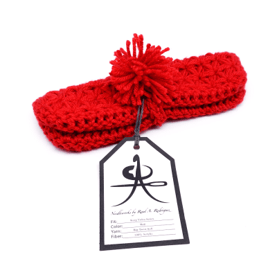 Jasmine stitch crochet dust cover for Korg Volca series modules - Red image 3