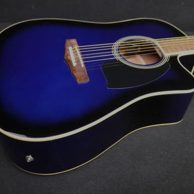 Ibanez PF15ECE-TBS Performance Series Acoustic Electric Dreadnought Size Spruce Top BLUE BURST Active EQ image 6