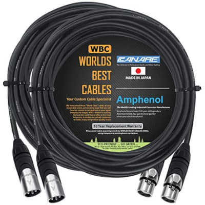 WORLDS BEST CABLES 2 Units - 1 Meter - WBC-PRO-QUAD Ultra-Silent Ultra