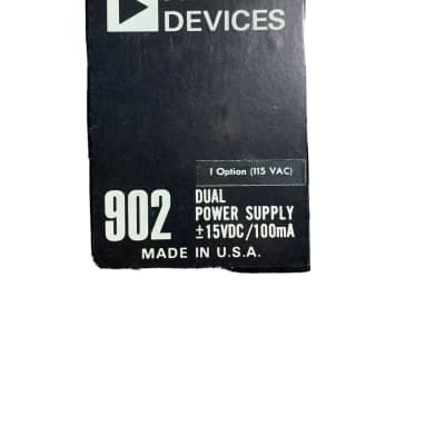 Vintage Analog Devices 902 Dual Power Supply +-15VDC/100mA New Old Stock NOS image 1