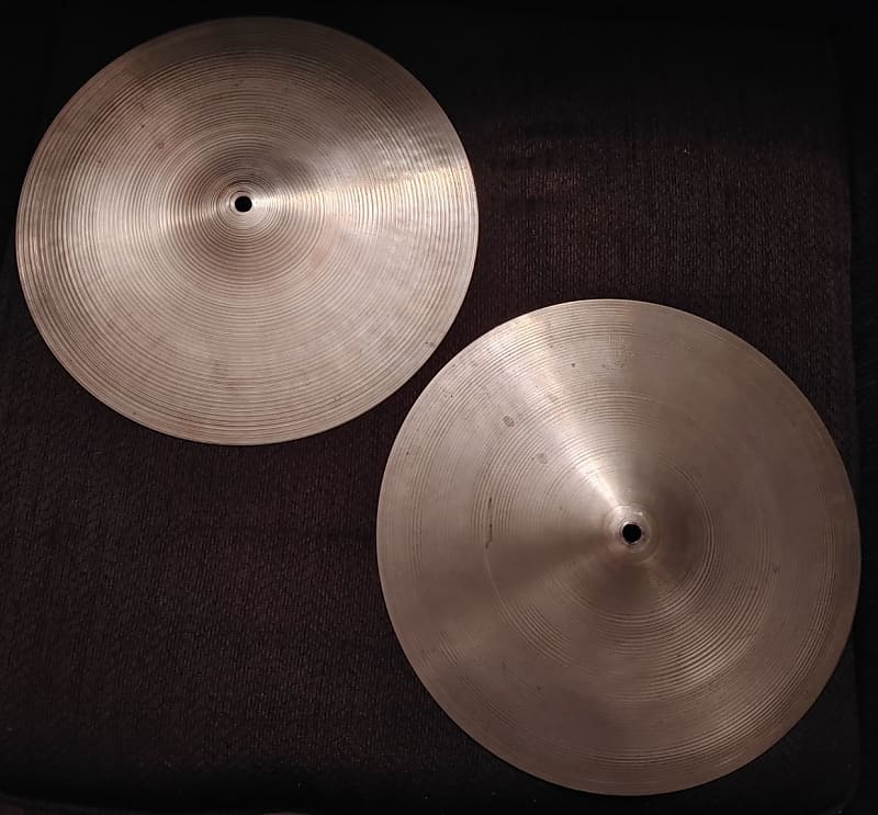 Azco Vintage Zilco 14 Inch Hi Hat Cymbals Reverb