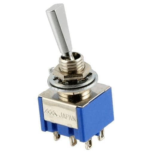 Mini Toggle Switch - DPDT On On On image 1