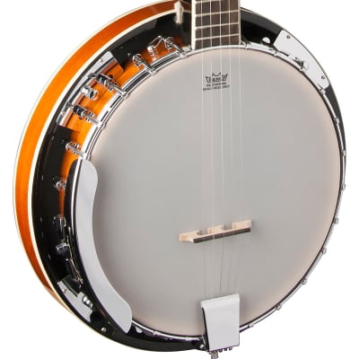 Oscar Schmidt OB4 Bluegrass Closed-Back 5-String Resonator Banjo, Natural image 2