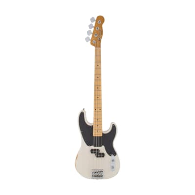 [PREORDER] Fender Mike Dirnt Road Worn Precision Bass Guitar, Maple FB, White Blonde for sale