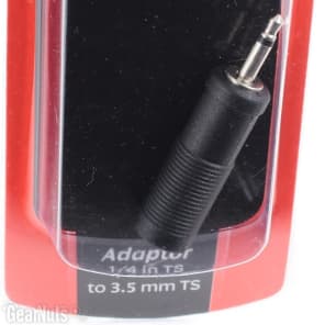 Hosa GMP-113 1/4 inch TS Female to 3.5mm TS Male Adapter image 3