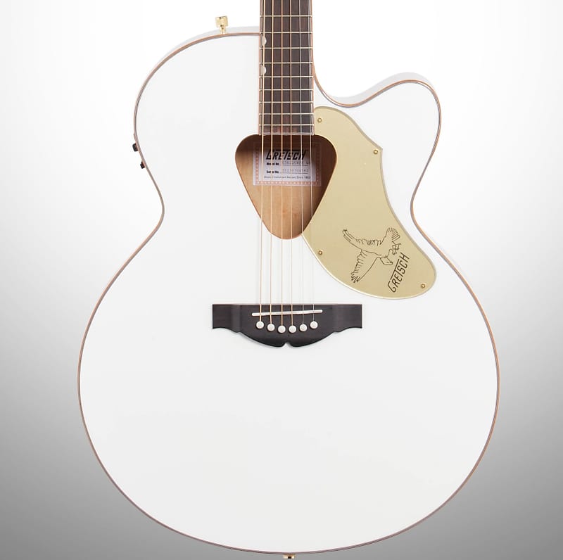 Gretsch G5022CWFE Rancher Falcon Jumbo Acoustic-Electric Guitar, White image 1