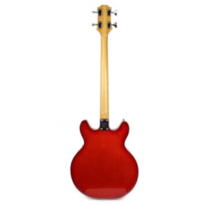 Vintage Epiphone 5120/E Semi-Hollow Body Bass Guitar in Cherry Red image 4