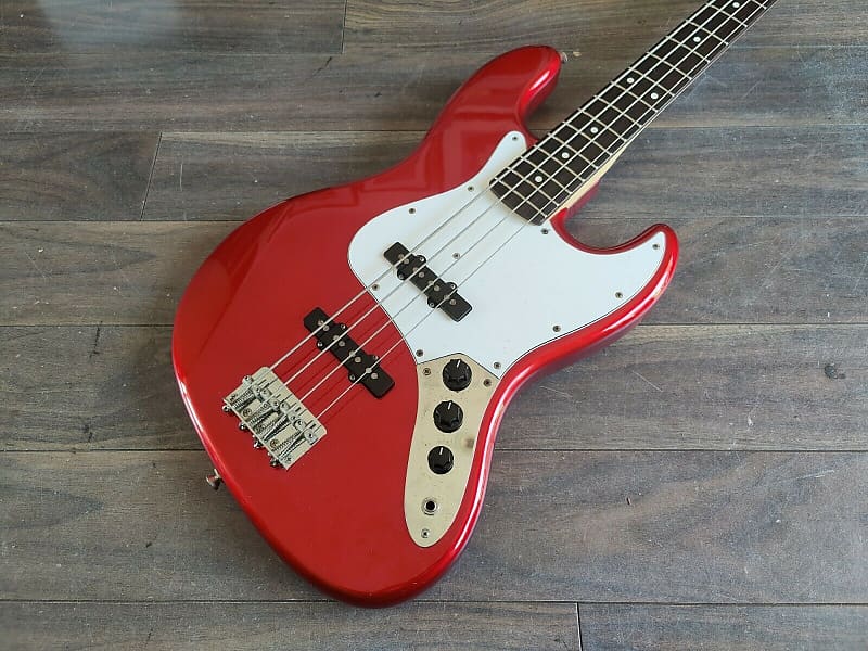 2009 FGN Japan (Fujigen) J-Standard Jazz Bass (Candy Apple Red) image 1