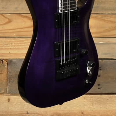ESP LTD Brian Head Welch Signature SH-7 EverTune Electric Guitar See Thru Purple w/ Case for sale