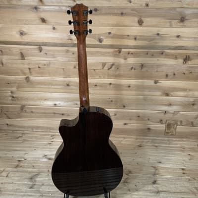 Taylor Custom GA (Cedar/Rosewood) Acoustic Electric Guitar - Mahogany Burst image 5