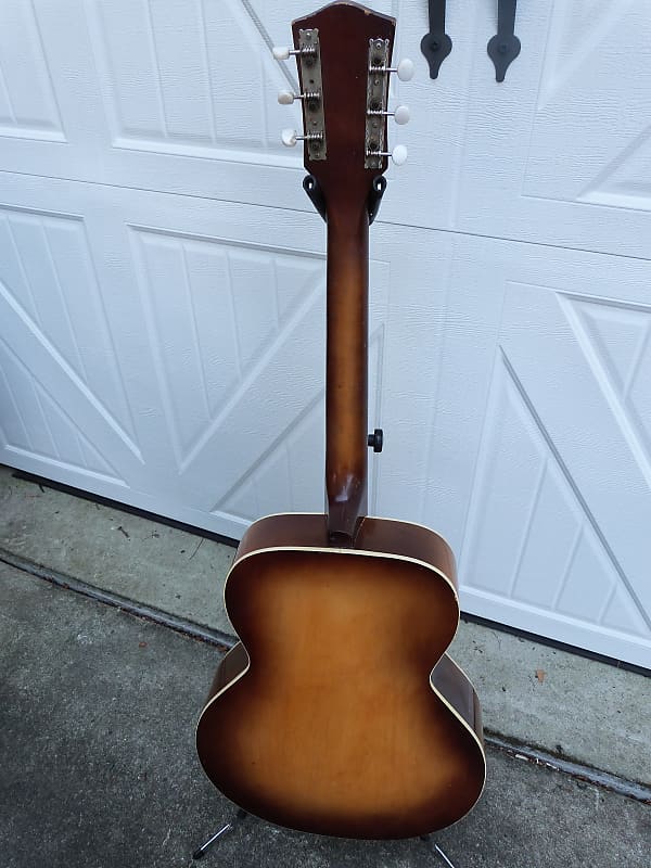 Silvertone arch top archedtop acoustic guitar 1950's