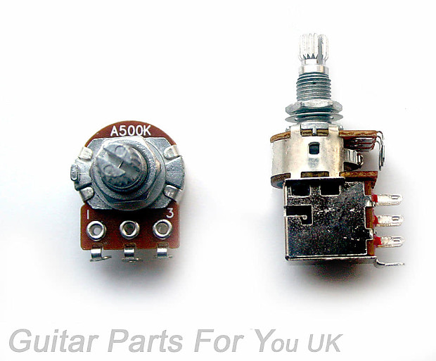 Telecaster Pot Set 250K Mini Pots Push Pull Tone Guitar Reverb