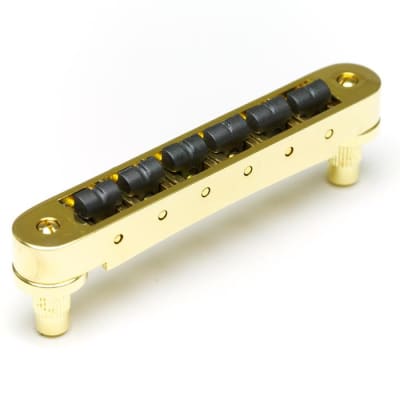 ResoMax NV2 4mm Tune-O-Matic Bridge w/ String Saver Saddles (Select Finish) (PS-8843) - Chrome image 4
