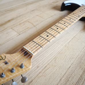 2001 Fender Stratocaster Custom Shop Relic 1956 Reissue Blackie w/ COA & ohsc image 12
