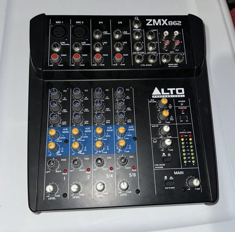 Alto Professional Zephyr ZMX862 6-Channel Compact Mixer 2010s - Black image 1