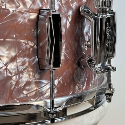Ludwig 6.5x14" Classic Maple Snare Drum - Exclusive Rose Marine Pearl w/ Imperial Lugs image 6