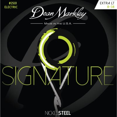 Dean Markley Extra Light 8-38 NickelSteel Electric Signature Series String Set for sale