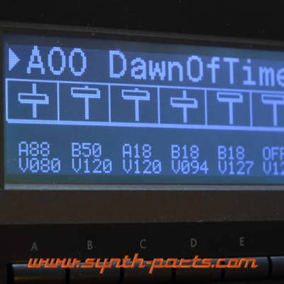 Korg 01R/W neues LCD Display Schwarz mit Kabel