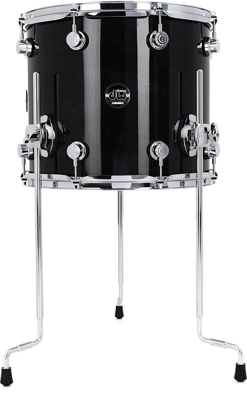 DW Performance Series Floor Tom - 12 x 14 inch - Ebony Stain Lacquer (2-pack) Bundle image 1