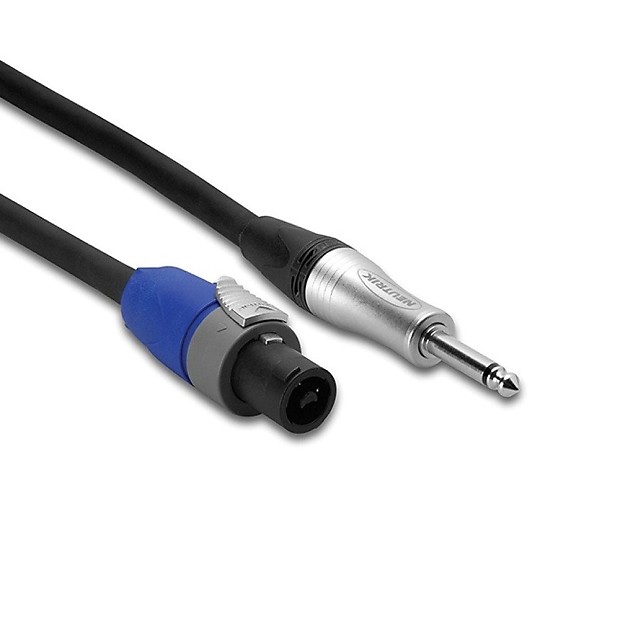 Hosa SKT-210Q Neutrik SpeakOn to 1/4" TS Edge Speaker Cable - 10' image 1