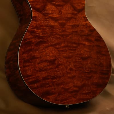 Harvey Leach Custom Homestead "The Tree" Mahogany Acoustic Guitar image 3