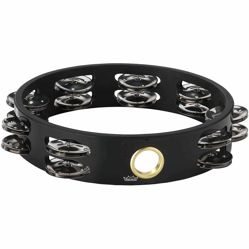 Remo Tambourine with Double Row of 8 Jingles [Headless] Reverb UK