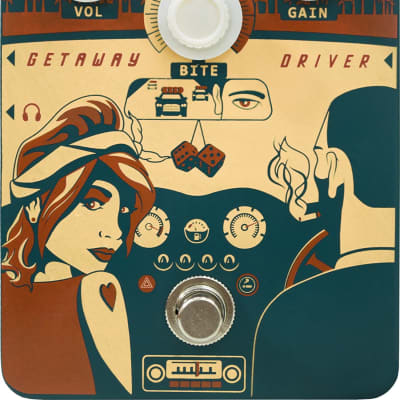 Orange Getaway Driver '70s Amp-in-a-Box Overdrive Pedal image 1