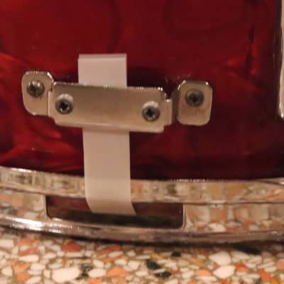 Drum Craft 5.5x14" Snare Drum Red Pearl Vintage 1970's MIJ image 4