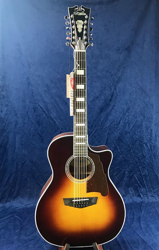 D Angelico Premier Fulton DAPG212VSBCPS 12 String Electro Acoustic Vintage Sunburst