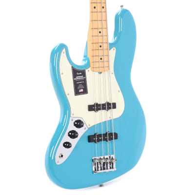 Fender American Professional II Jazz Bass Miami Blue LEFTY image 2