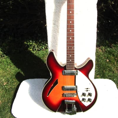 Sekova 360 Copy Guitar, 1970, Japan, 2 Pu. Gig Bag for sale