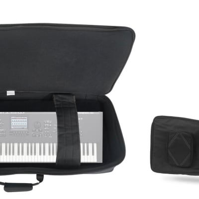 Rockville 76 Key Padded Rigid Durable Keyboard Gig Bag Case For YAMAHA MOTIF XF7