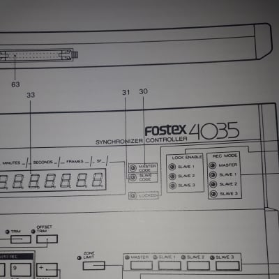 Fostex Owners Manual for 4030/4035 Synchronizer/Controller  1985 image 5