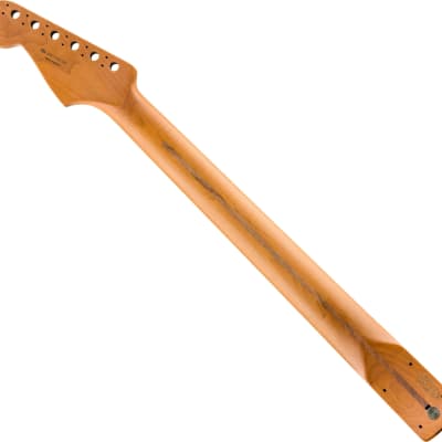 Fender Roasted Maple Stratocaster Replacement Neck, 22 Jumbo Frets, Pau Ferro FB image 2
