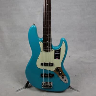 Fender American Professional II Jazz Bass Rosewood Fingerboard Miami Blue w/ Case image 1