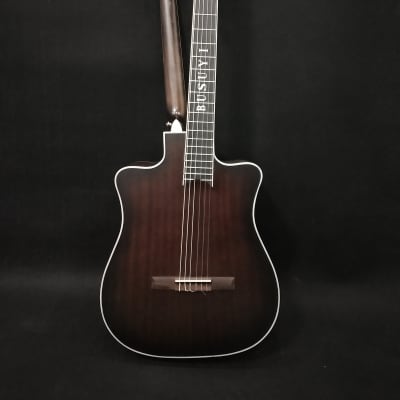 6 Strings Classical/ 6 Strings Acoustic Double Neck, Double Sided Busuyi Guitar NPS66 2020. image 2
