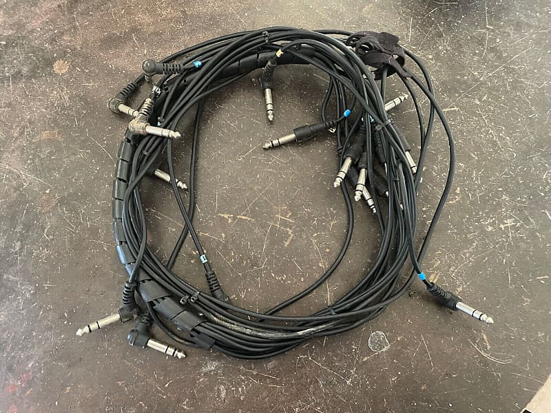 ROLAND NINE (9) PC SNAKE Pack 1/4" Drum Cable Cables for Reverb