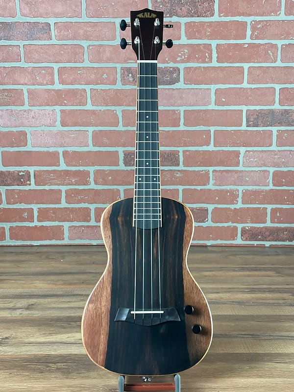 Kala Solid Body Electric Striped Ebony Tenor Ukulele | Reverb