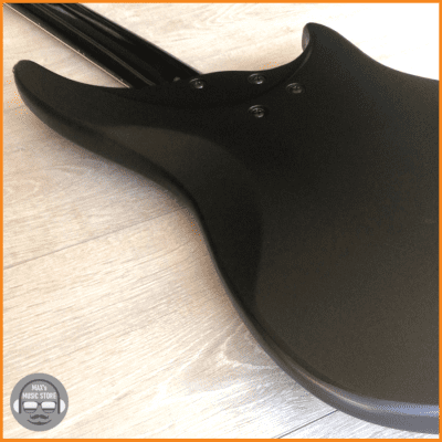 Vantage 750B 5 String Bass Satin Black – Left Handed – New Strings, Leather Strap – Samick 1992 image 16