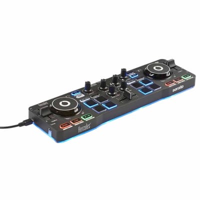 Hercules DJ Starter Kit Bundle Pack w 2 Deck Controller, Speakers, & Headphones - Store Demo image 2
